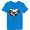 Ladies’  Junior Fine Jersey V-Neck Longer Length T-Shirt Thumbnail