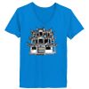 Ladies’  Junior Fine Jersey V-Neck Longer Length T-Shirt Thumbnail