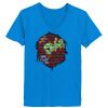 Ladies’  Junior Fine Jersey V-Neck Longer Length T-Shirt Thumbnail
