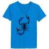 Ladies’  Junior Fine Jersey V-Neck Longer Length T-Shirt Thumbnail