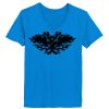Ladies’  Junior Fine Jersey V-Neck Longer Length T-Shirt Thumbnail