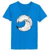 Ladies’  Junior Fine Jersey V-Neck Longer Length T-Shirt Thumbnail