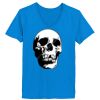 Ladies’  Junior Fine Jersey V-Neck Longer Length T-Shirt Thumbnail