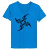 Ladies’  Junior Fine Jersey V-Neck Longer Length T-Shirt Thumbnail