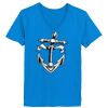 Ladies’  Junior Fine Jersey V-Neck Longer Length T-Shirt Thumbnail