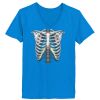 Ladies’  Junior Fine Jersey V-Neck Longer Length T-Shirt Thumbnail