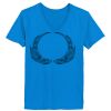 Ladies’  Junior Fine Jersey V-Neck Longer Length T-Shirt Thumbnail