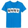 Ladies’  Junior Fine Jersey V-Neck Longer Length T-Shirt Thumbnail