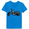 Ladies’  Junior Fine Jersey V-Neck Longer Length T-Shirt Thumbnail