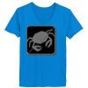 Ladies’  Junior Fine Jersey V-Neck Longer Length T-Shirt Thumbnail
