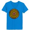 Ladies’  Junior Fine Jersey V-Neck Longer Length T-Shirt Thumbnail