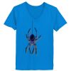 Ladies’  Junior Fine Jersey V-Neck Longer Length T-Shirt Thumbnail