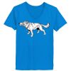 Ladies’  Junior Fine Jersey V-Neck Longer Length T-Shirt Thumbnail