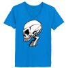 Ladies’  Junior Fine Jersey V-Neck Longer Length T-Shirt Thumbnail