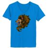 Ladies’  Junior Fine Jersey V-Neck Longer Length T-Shirt Thumbnail