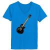 Ladies’  Junior Fine Jersey V-Neck Longer Length T-Shirt Thumbnail