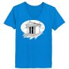 Ladies’  Junior Fine Jersey V-Neck Longer Length T-Shirt Thumbnail