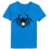 Ladies’  Junior Fine Jersey V-Neck Longer Length T-Shirt Thumbnail