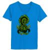 Ladies’  Junior Fine Jersey V-Neck Longer Length T-Shirt Thumbnail