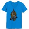 Ladies’  Junior Fine Jersey V-Neck Longer Length T-Shirt Thumbnail