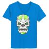 Ladies’  Junior Fine Jersey V-Neck Longer Length T-Shirt Thumbnail