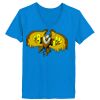 Ladies’  Junior Fine Jersey V-Neck Longer Length T-Shirt Thumbnail