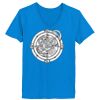 Ladies’  Junior Fine Jersey V-Neck Longer Length T-Shirt Thumbnail
