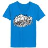 Ladies’  Junior Fine Jersey V-Neck Longer Length T-Shirt Thumbnail