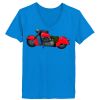 Ladies’  Junior Fine Jersey V-Neck Longer Length T-Shirt Thumbnail