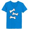 Ladies’  Junior Fine Jersey V-Neck Longer Length T-Shirt Thumbnail