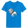 Ladies’  Junior Fine Jersey V-Neck Longer Length T-Shirt Thumbnail