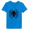 Ladies’  Junior Fine Jersey V-Neck Longer Length T-Shirt Thumbnail