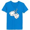 Ladies’  Junior Fine Jersey V-Neck Longer Length T-Shirt Thumbnail