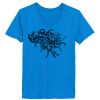 Ladies’  Junior Fine Jersey V-Neck Longer Length T-Shirt Thumbnail