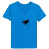 Ladies’  Junior Fine Jersey V-Neck Longer Length T-Shirt Thumbnail
