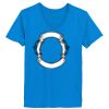 Ladies’  Junior Fine Jersey V-Neck Longer Length T-Shirt Thumbnail