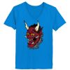 Ladies’  Junior Fine Jersey V-Neck Longer Length T-Shirt Thumbnail