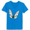 Ladies’  Junior Fine Jersey V-Neck Longer Length T-Shirt Thumbnail