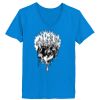 Ladies’  Junior Fine Jersey V-Neck Longer Length T-Shirt Thumbnail