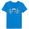 Ladies’  Junior Fine Jersey V-Neck Longer Length T-Shirt Thumbnail