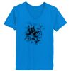 Ladies’  Junior Fine Jersey V-Neck Longer Length T-Shirt Thumbnail