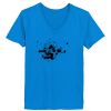 Ladies’  Junior Fine Jersey V-Neck Longer Length T-Shirt Thumbnail