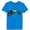 Ladies’  Junior Fine Jersey V-Neck Longer Length T-Shirt Thumbnail