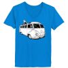 Ladies’  Junior Fine Jersey V-Neck Longer Length T-Shirt Thumbnail