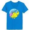 Ladies’  Junior Fine Jersey V-Neck Longer Length T-Shirt Thumbnail
