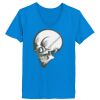 Ladies’  Junior Fine Jersey V-Neck Longer Length T-Shirt Thumbnail