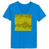 Ladies’  Junior Fine Jersey V-Neck Longer Length T-Shirt Thumbnail