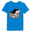 Ladies’  Junior Fine Jersey V-Neck Longer Length T-Shirt Thumbnail