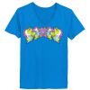 Ladies’  Junior Fine Jersey V-Neck Longer Length T-Shirt Thumbnail