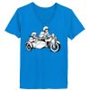 Ladies’  Junior Fine Jersey V-Neck Longer Length T-Shirt Thumbnail